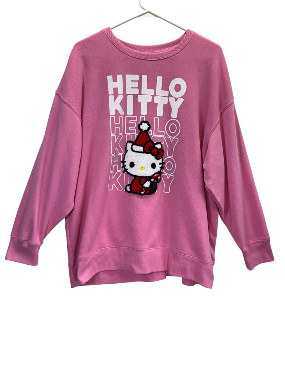 Hello Kitty Pink Christmas Crewneck Sweatshirt (Sanrio)
Size XL